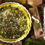 Картофен киш със спанак