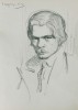 Петър Морозов рисунка, 21.6/17 см., подписана, датирана 1913г, сн. Галерия "Виктория"